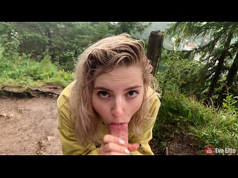 ❤️ Girl swallows cum after a public blowjob - Eva Elfi ❤❌ Homemade porn at us ❌️